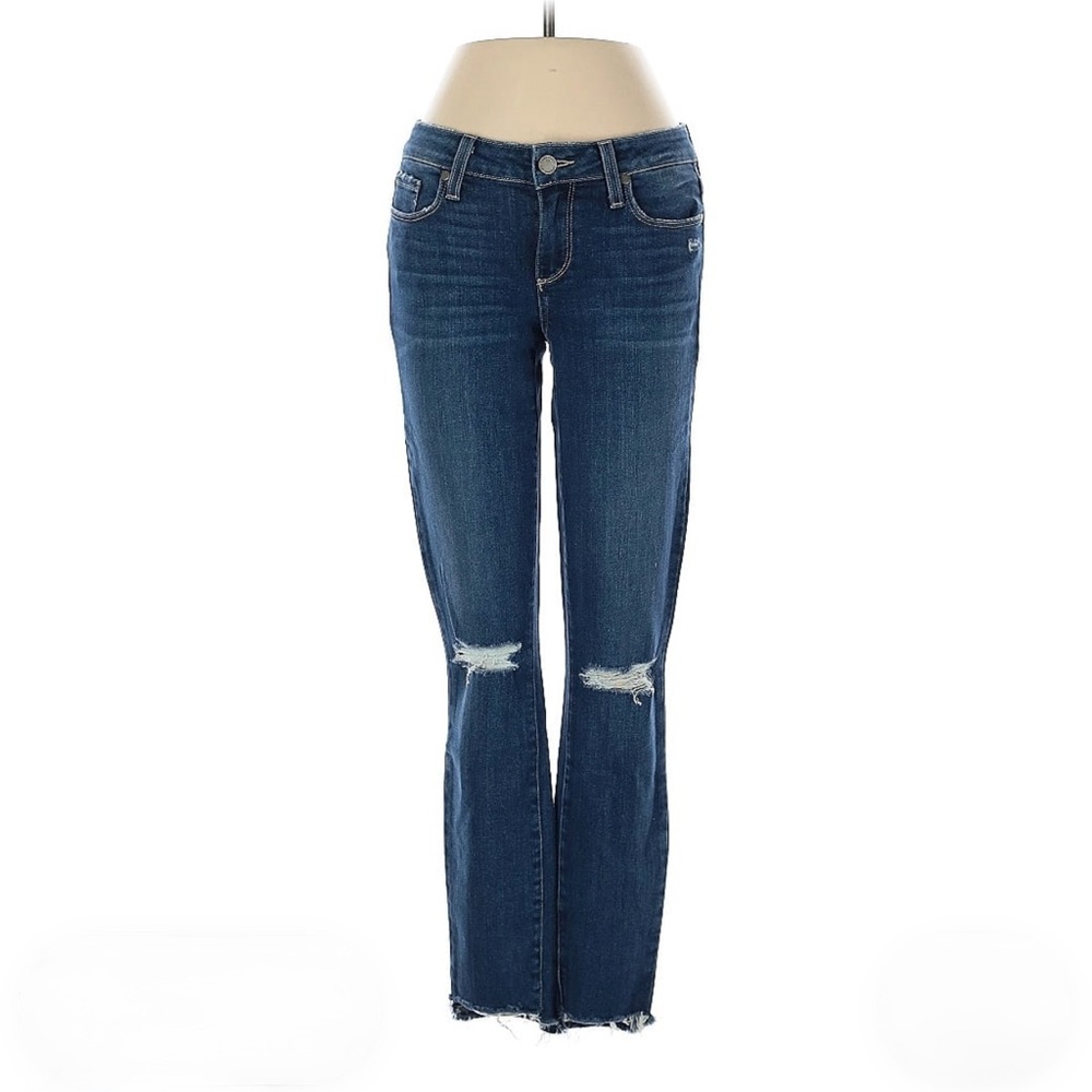 PAIGE Blue Straight Leg Jeans Classic Style